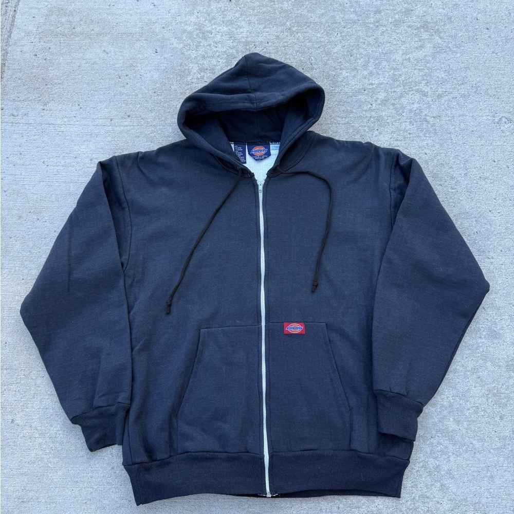 Vintage Dickies Thermal Lined Zip-Up Hoodie